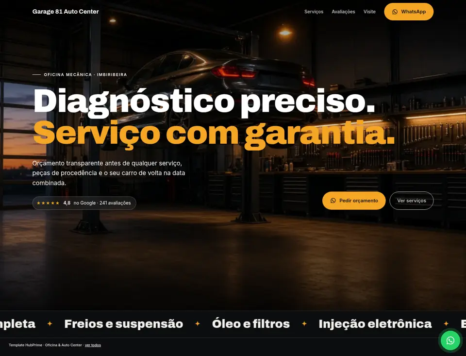 Template Oficina & Auto Center